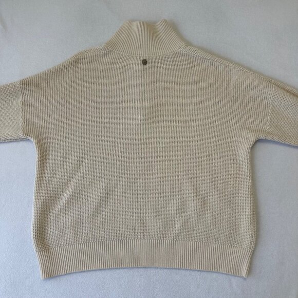 Kuhl Womens Norda Merino Wool Organic Cotton Waffle Knit Waffle Quarter Zip XL - Picture 2 of 14